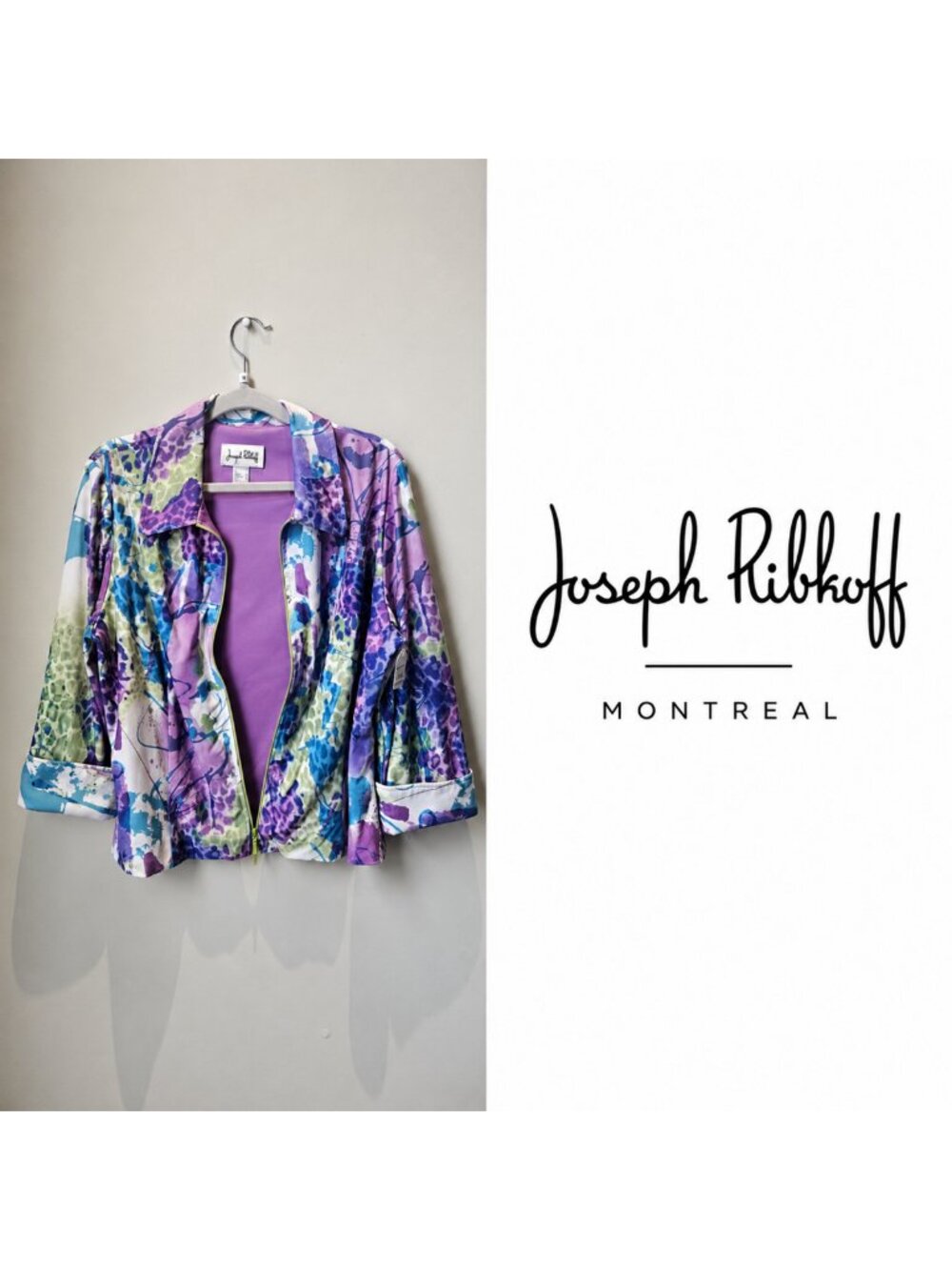JOSEPH RIBKOFF Floral Jacket Size 14